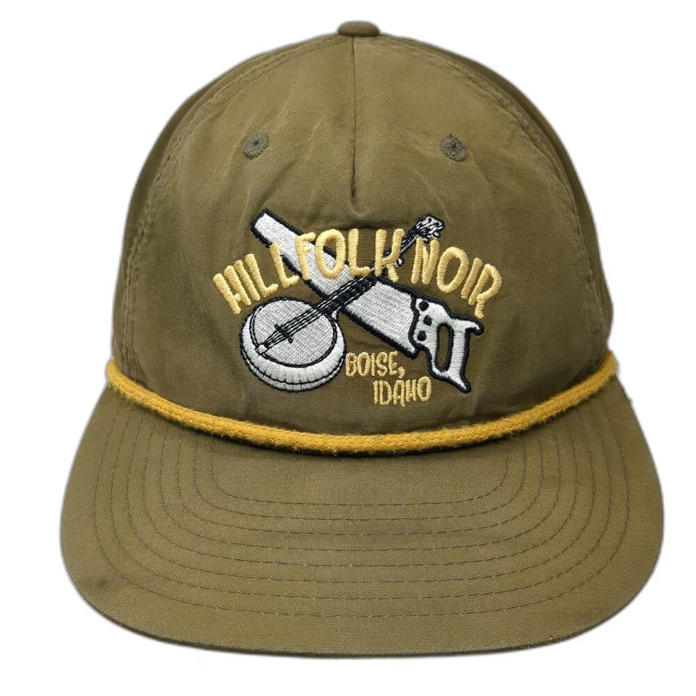 Richardson 5 Panel Green Hat Hillfolk Noir Boise Idaho One Size Snapback Rope